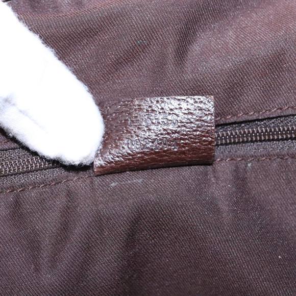 GUCCI GG Canvas Web Sherry Line Tote Bag Beige Green Red 145758 Auth 93992 - Picture 12 of 16